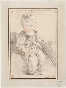 Sitzender Junge von François Boucher