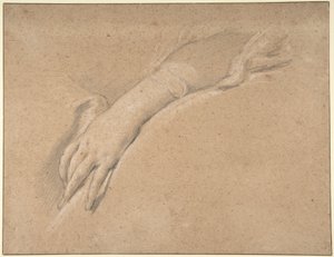 Studie der linken Hand von Mme de Pompadour