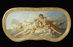 Venus und Merkur unterweisen Amor