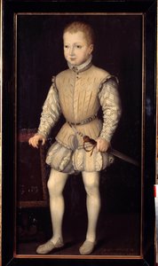 Porträt von Heinrich IV. von Navarra (1553-1610) als Kind im Alter von 4 Jahren von Francois Bunel