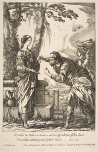 Rebekka und Eliezer von Francois Chauveau