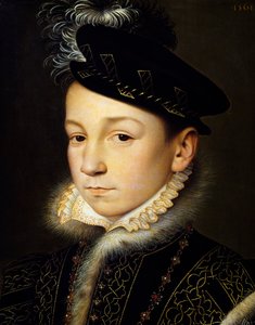 Porträt von Karl IX. von Valois, König von Frankreich von François Clouet