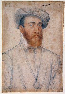 Porträt von François de Coligny, Herr von Andelot (1521 - 1569) von François Clouet