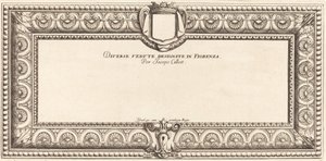 Titelseite für Callots "Verschiedene italienische Landschaften" von Francois Collignon
