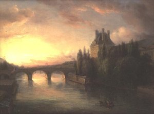 Blick auf die Seine von Francois Edme Ricois