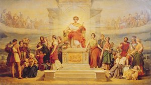 Allegorie der Stadt Paris, Studie für die Dekoration des Hotel de Ville, 1842