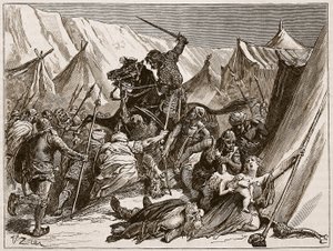 Robert von Normandie ruft die Kreuzfahrer zusammen, Illustration aus 