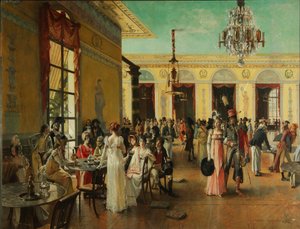 Café Frascati Eine Szene aus Napoleons Zeit, 1893