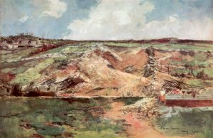 Der Trichter von Carency, Artois, Frankreich, Juni 1915, 1926 von Francois Flameng