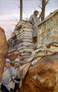Der Aussichtspunkt von Mont Renault (April 1918)