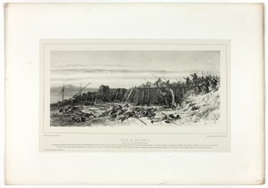 Eroberung des Bastions Nr. 9, aus Souvenirs d’Italie: Expedition de Rome von Francois Hippolyte Lalaisse