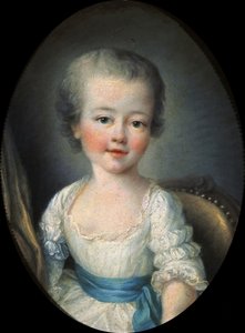 Porträt eines kleinen Mädchens im weißen Kleid, genannt Alexandrine Lenormant d