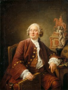 Porträt des Bildhauers Edmé Bouchardon 1698-1762, 1758 von Francois Hubert Drouais