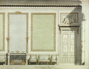 Entwurf für das Haus der Herzogin von Mazarin, ca. 1777