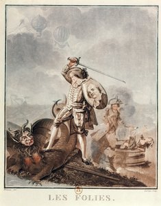 Figaro im Kampf mit einer Harpyie, ca. 1786 von Francois Louis Joseph Watteau