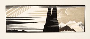 Grafische Illustration aus Prométhée Enchaîné von Aeschylus, veröffentlicht 1941 von Francois Louis Schmied