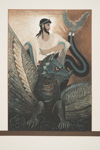 Odysseus und Drache aus Prométhée Enchaîné von Aeschylus, veröffentlicht 1941