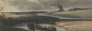 Eine französische Kanalszene, 1810 von Francois Louis Thomas Francia