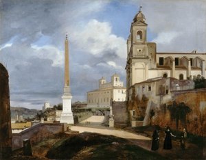 Santa Trinità dei Monti und Villa Medici in Rom von Francois Marius Granet