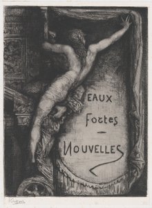 Cover für Eaux Fortes Nouvelles, spätes 19. Jahrhundert von Francois Nicolas Chifflart