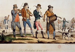 Troubadoure von Francois Nicolas Martinet, Druck, Frankreich