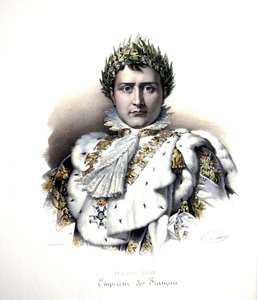 Napoleon I. (1769-1821) zur Zeit seiner Krönung 1804 (Gravur) von Francois Pascal Simon (after) Gerard