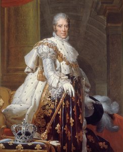 Porträt von Karl X. im heiligen Kostüm, ca. 1825