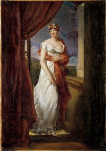 Ganzkörperporträt von Madame Tallien, geborene Cabarrus, Prinzessin von Caraman - Chimay (1773-1835) Gemälde von Francois Gerard (1770-1837) 1804 von Baron François Pascal Simon Gérard