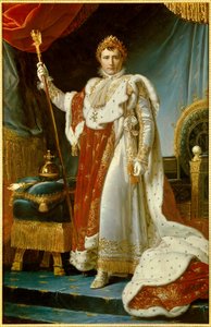Ganzkörperporträt von Napoleon I. in Krönungsgewändern (1769-1821), Kaiser der Franzosen von Baron François Pascal Simon Gérard