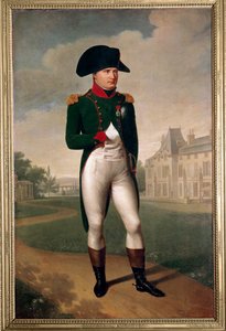 Porträt von Napoleon Bonaparte (1769-1821) vor dem Schloss Malmaison von Baron François Pascal Simon Gérard