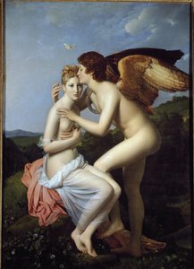 Psyche und Amor, auch genannt Psyche erhält Amors ersten Kuss von Baron François Pascal Simon Gérard