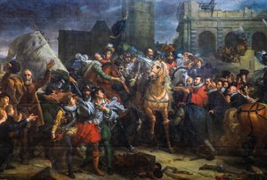 Die Ankunft von Heinrich IV. in Paris von Francois Pascal Simon Baron Gerard