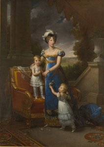 Herzogin von Berry mit den Kindern Louise Marie Thérèse d