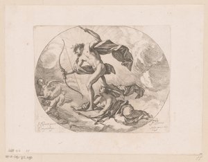 Apollo und Diana jagen auf Harpyien von Francois Perrier