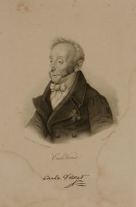 Antoine Charles Horace Vernet, bekannt als Carle Vernet (1758-1836) von Francois Seraphin Delpech