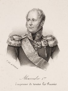 Porträt von Zar Alexander I. von Russland von Francois Seraphin Delpech