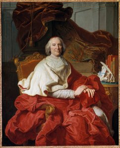 Porträt von Andre Hercule (1653-1743), Kardinal von Fleury, Prälat und Politiker von Francois Stiemart