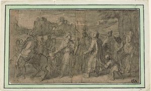Treffen zweier Könige von Francois Verdier