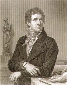 Porträt von Antonio Canova (1757-1822) von Francois Xavier (after) Fabre