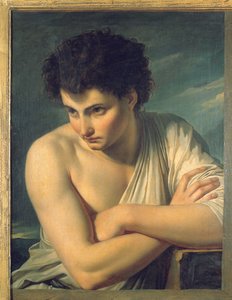 Ein junger Mann als arkadischer Schäfer verkleidet von Francois Xavier Fabre