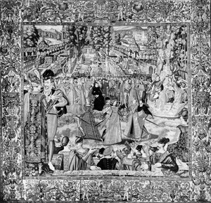Fest zu Ehren der polnischen Botschafter in Anwesenheit von Catherine de Medici und Henri III