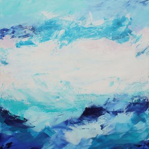 Dynamische Ozeanblues von Françoise Wattré