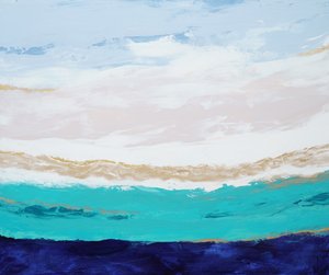 Teal Ozean Gelassenheit von Françoise Wattré