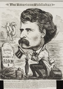 Der amerikanische Verleger, veröffentlicht 1872 (Lithographie) von Frank Beard