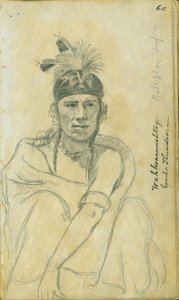Porträt von Good Thunder im Kostüm eines Ballspielers, 1851 von Frank Blackwell Mayer