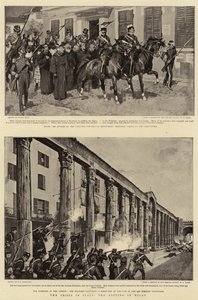 Die Krise in Italien, die Unruhen in Mailand