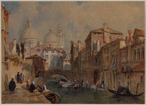 Ansicht von Venedig: Die Kuppel von Santa Maria della Salute, 1853 von Frank Dillon