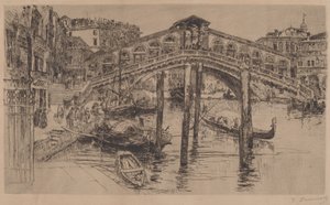 Die Rialto-Brücke, Venedig von Frank Duveneck