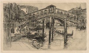 Die Rialto, Venedig von Frank Duveneck