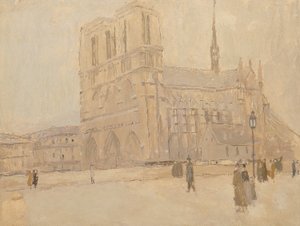 Notre Dame im Winter von Frank Edwin Scott